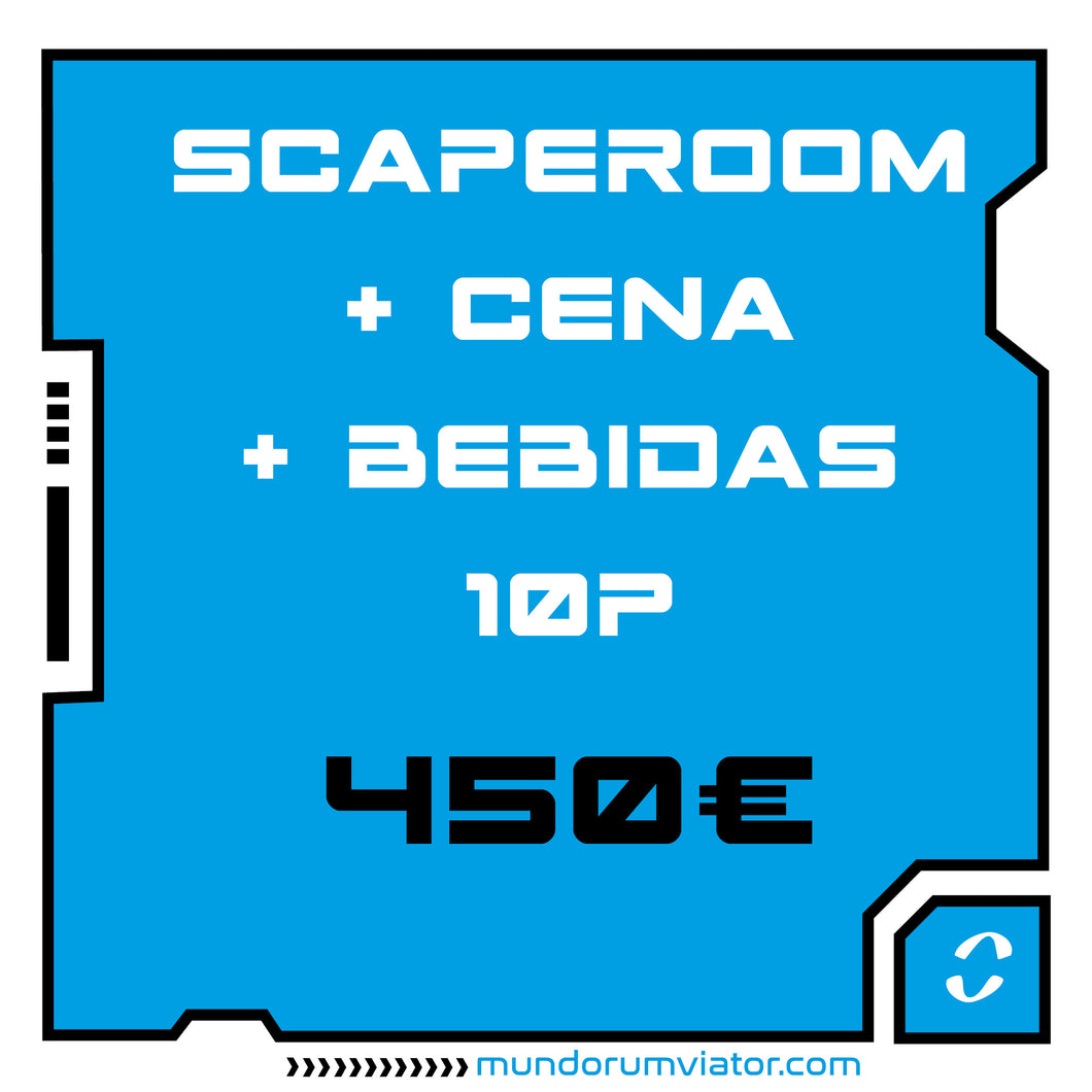 Scape Room personalizado+cena+bebida