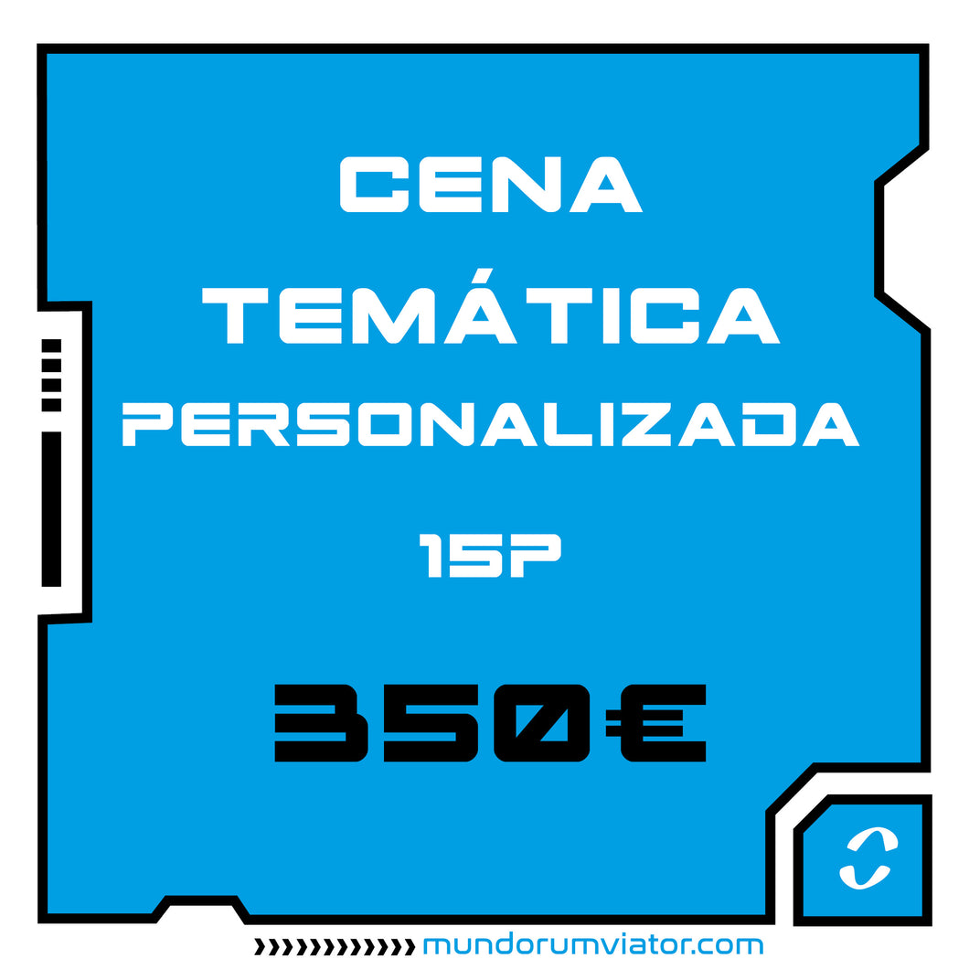 Cena temática privada para 15 personas