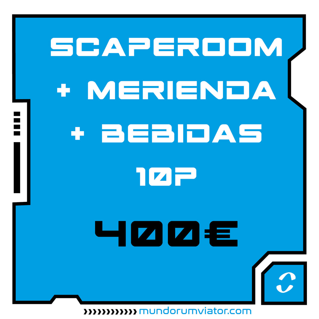 Scape Room personalizado+merienda+bebida